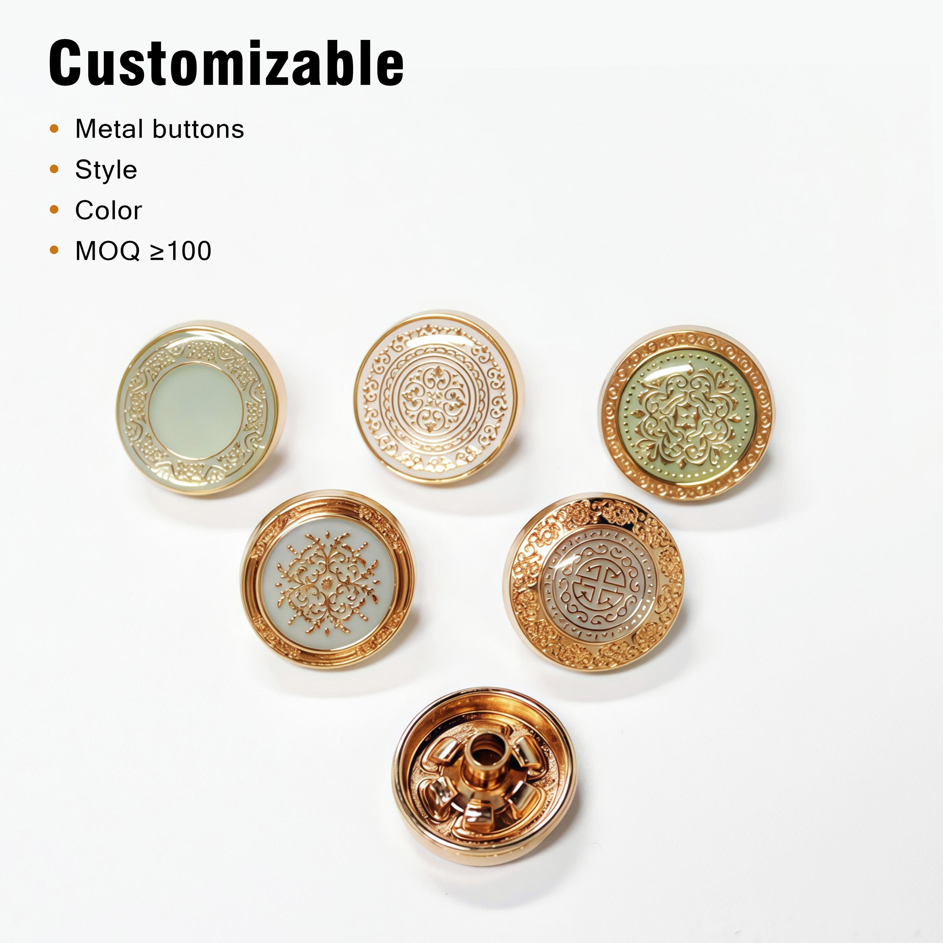 Garment Accessories Custom logo Clothing Sewing Overcoat blazer Coat Tuxedo Metal Suit Buttons (2).jpg